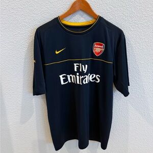 Nike Arsenal Red and Gold Emblem Jersey